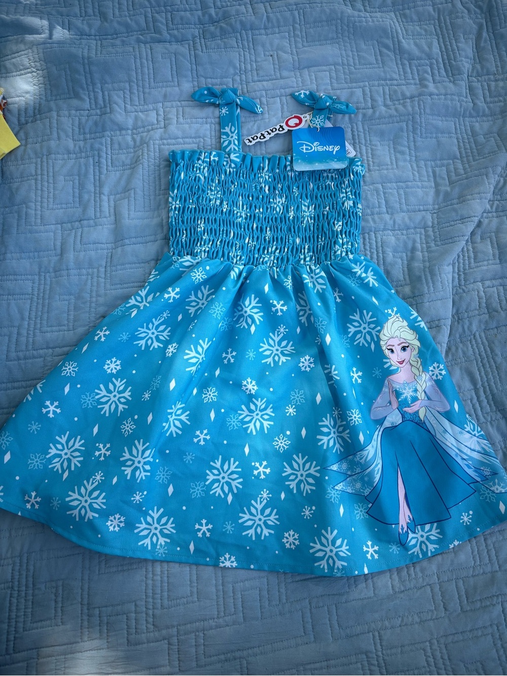 Disney Elsa Turquoise Blue Snowflake Dress size 3t new
